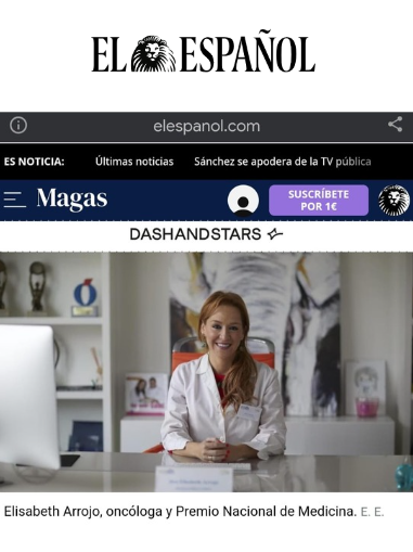 Accion Villarrazo Periodico Español sección magas Dra Elisabeth Arrojo INMOA_cuadrado con titular