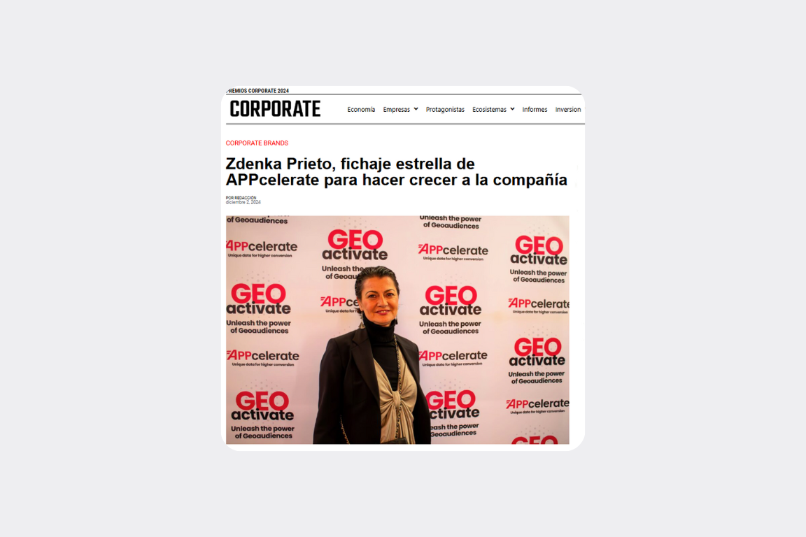 Acción Villarrazo periodico Corporate entrevista Zdenka Prieto de APPcelerate