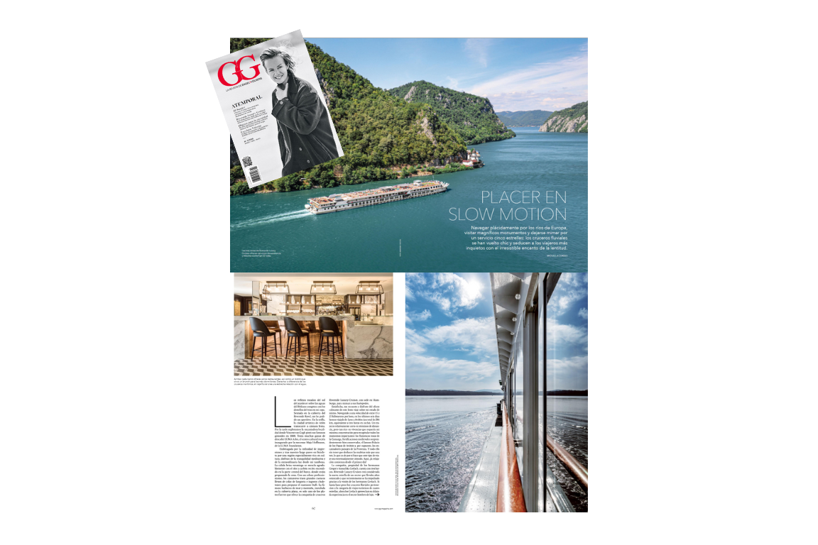 Accion Agencia de comunicación Villarrazo Reportaje en revista GG para Riverside Cruises