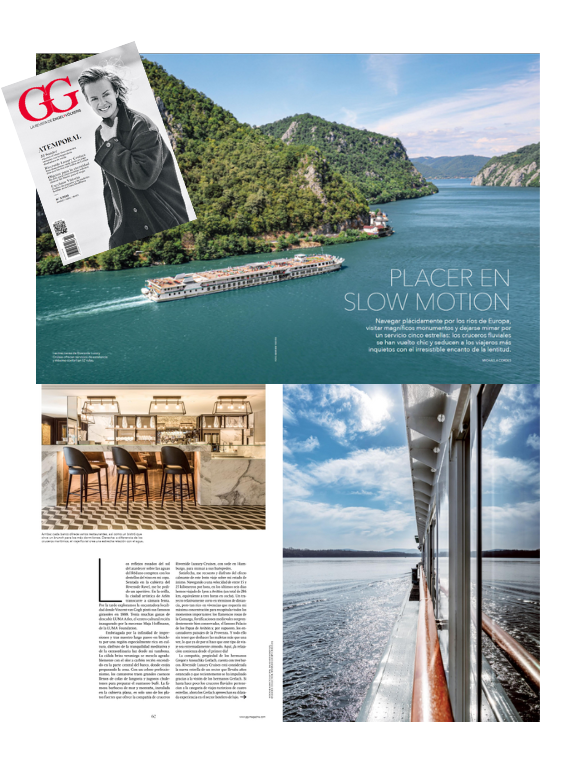 Accion Agencia de comunicación Villarrazo Reportaje en revista GG para Riverside Cruises