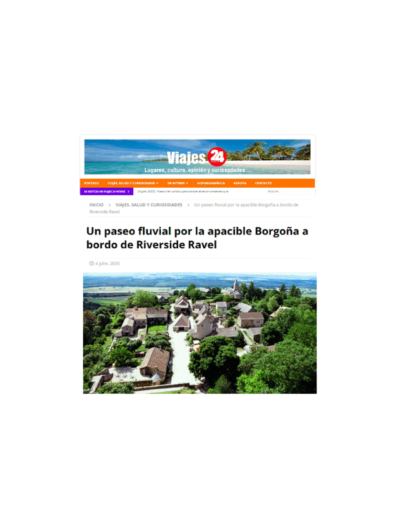 Prensa Villarrazo Web Casos Exito Cliente Riverside Luxury Cruises medio Viajes 24 h