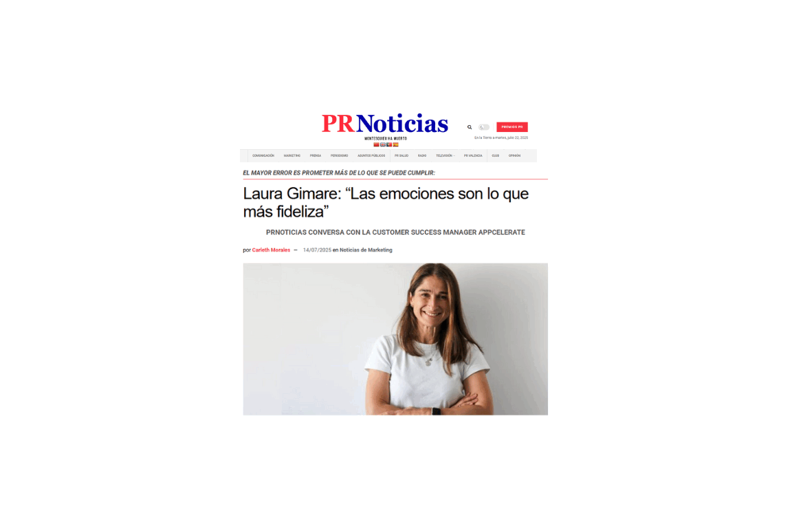 Prensa Villarrazo Web Casos Exito PR noticias cliente Appcelerate Laura Gimare